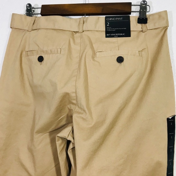 Banana Republic Mid-rise Cropped Chino Pant NWT - Picture 4 of 6